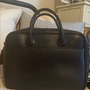 Kenneth Cole New York Deep Navy Leather Bag (Computer, Tablet, Etc)